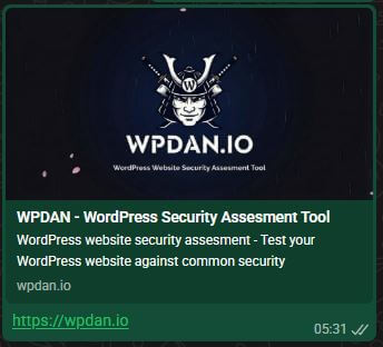 A link preview snippet on WhatsApp which uses rectangular Open Graph image